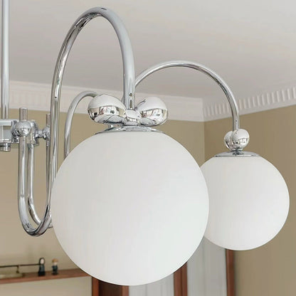 Traditional French Magic Bean Bent Branch Bow Glass Iron 3/4/6 Light Chandelier For Living Room