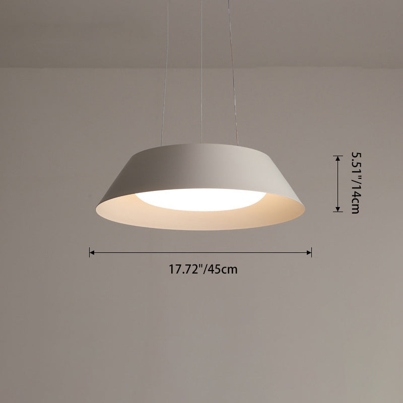 Modern Simplicity Bowl Round PE Iron LED Chandelier For Living Room