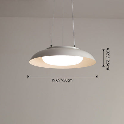 Modern Simplicity Bowl Round PE Iron LED Chandelier For Living Room
