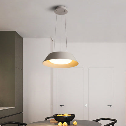 Modern Simplicity Bowl Round PE Iron LED Chandelier For Living Room