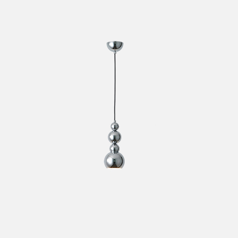 Contemporary Creative Gourd Shape Round Hardware 1-Light Pendant Light For Living Room