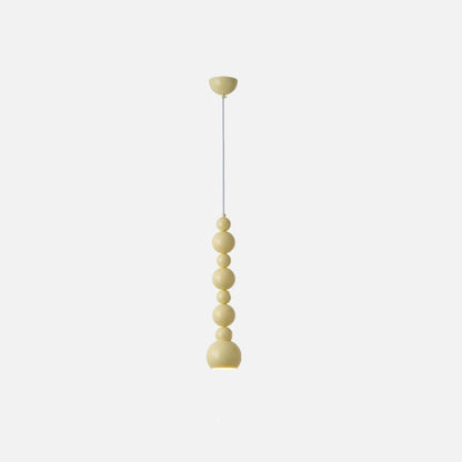 Contemporary Creative Gourd Shape Round Hardware 1-Light Pendant Light For Living Room