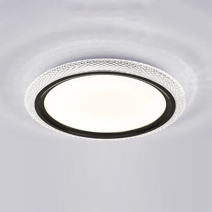 Modern Simplicity Round Ring Acrylic Aluminum LED Flush Mount Ceiling Light For Living Room