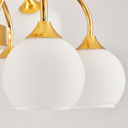 Contemporary Scandinavian Branch Round Flower Pod Glass Iron 9/12/15/18 Light Chandelier For Living Room