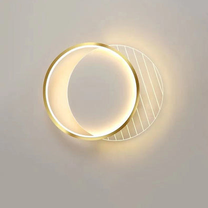 Modern Minimalist Round Square Stacking Acrylic Iron LED Flush Mount Ceiling Light For Living Room