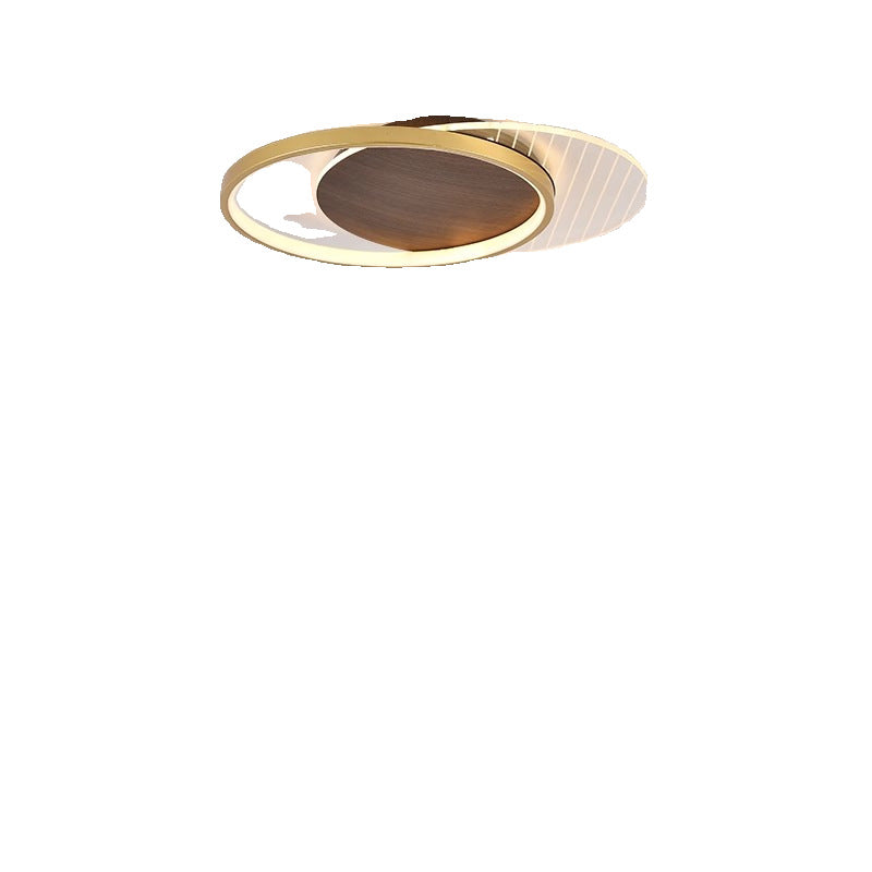 Contemporary Scandinavian Round Ring Square Acrylic Iron LED Flush Mount Ceiling Light For Living Room