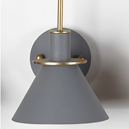 Contemporary Scandinavian Scalloped Curved Round Iron 1-Light Wall Sconce Lamp For Living Room