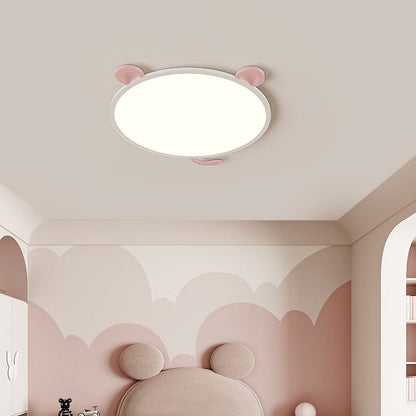 Modern Minimalist Round Aluminum LED Flush Mount Ceiling Light For Living Room