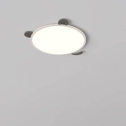 Modern Minimalist Round Aluminum LED Flush Mount Ceiling Light For Living Room