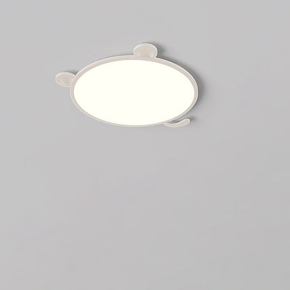 Modern Minimalist Round Aluminum LED Flush Mount Ceiling Light For Living Room