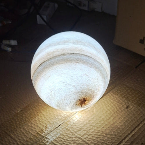 Contemporary Nordic Kids Iron Glass Ball Earth Planet 13-Light Semi-Flush Mount Ceiling Light For Bedroom