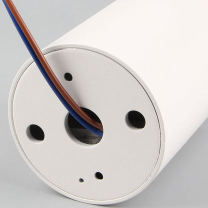 Modern Minimalist Aluminium Cylinder LED Flush Mount Ceiling Light For Hallway