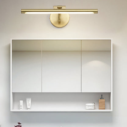 مصباح حائط LED بتصميم عصري بسيط مصنوع من شريط نحاسي وأكريليك للحمام 