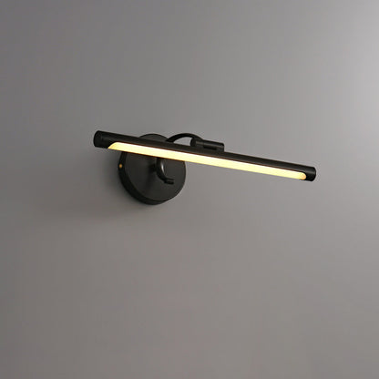 مصباح حائط LED بتصميم عصري بسيط مصنوع من شريط نحاسي وأكريليك للحمام 