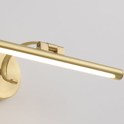 مصباح حائط LED بتصميم عصري بسيط مصنوع من شريط نحاسي وأكريليك للحمام 