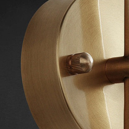 Modern Mid-century Copper Glass Square Elliptical LED Wall Sconce Lamp For Hallway