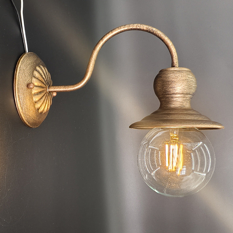 Contemporary Industrial Iron Conic 1-Light Wall Sconce Lamp For Hallway