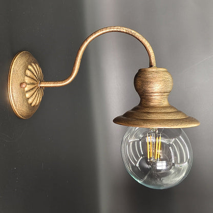 Contemporary Industrial Iron Conic 1-Light Wall Sconce Lamp For Hallway