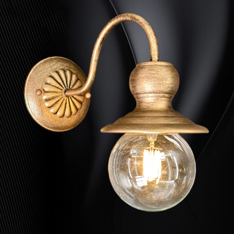 Contemporary Industrial Iron Conic 1-Light Wall Sconce Lamp For Hallway