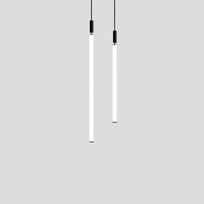 مصباح LED معلق من شريط أكريليك من الألومنيوم بتصميم عصري بسيط بجانب السرير 