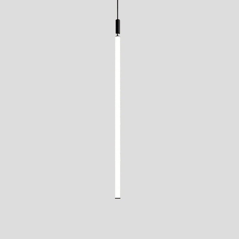 مصباح LED معلق من شريط أكريليك من الألومنيوم بتصميم عصري بسيط بجانب السرير 