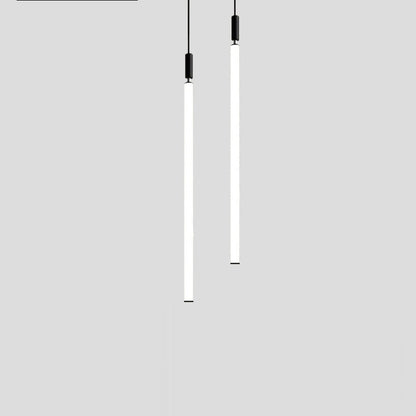 مصباح LED معلق من شريط أكريليك من الألومنيوم بتصميم عصري بسيط بجانب السرير 