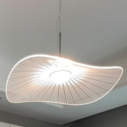 現代的な北欧風アルミアクリルハット 蓮の葉 LEDペンダントライト 寝室用