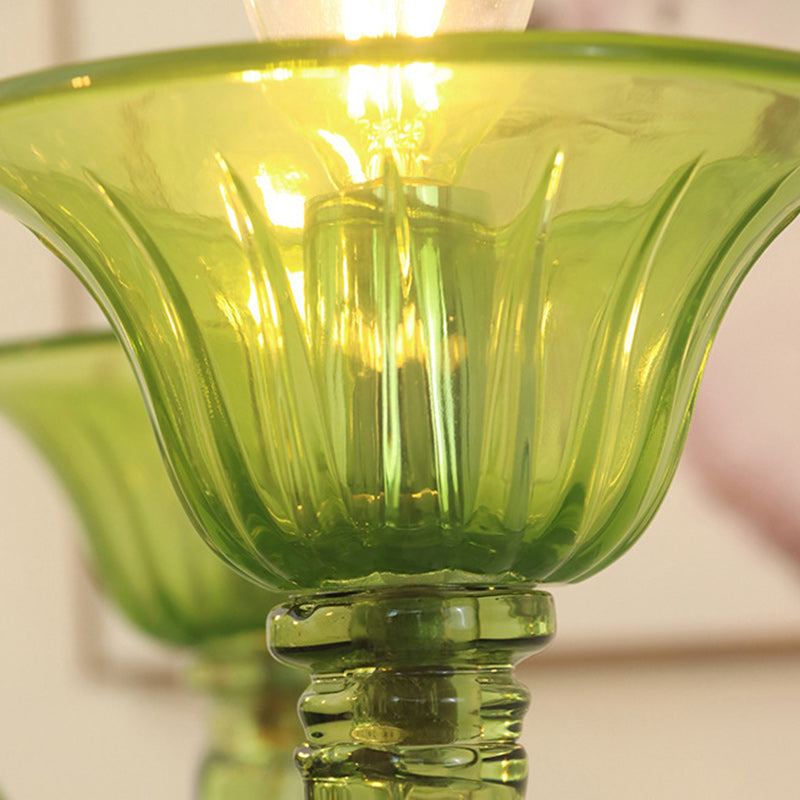 Traditional French Glass Candlestick 5/6/8 Light Chandeliers For Living Room
