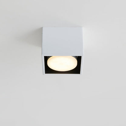 Modern Minimalist Iron Square Downlight Flush Mount Ceiling Light For Living Room