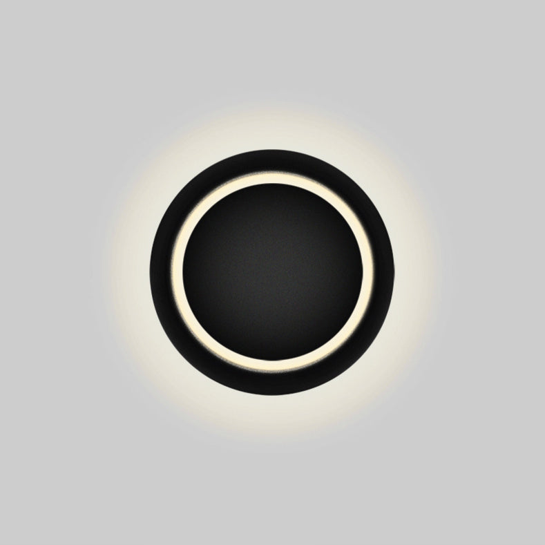 現代的な北欧風アイアンラウンドEclipse回転式LED壁取り付け用ランプ（ベッドサイド用） 