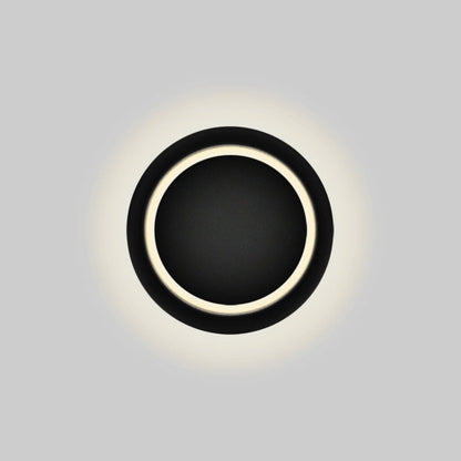 現代的な北欧風アイアンラウンドEclipse回転式LED壁取り付け用ランプ（ベッドサイド用） 