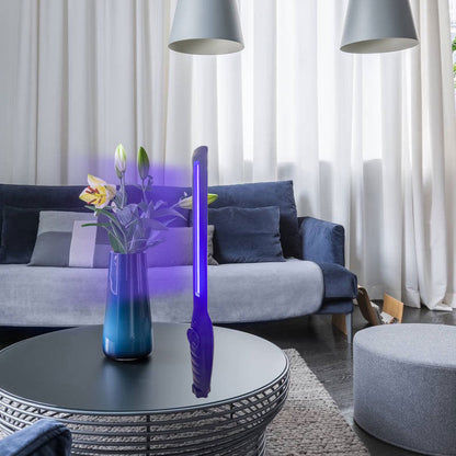 Modern Simplicity Rechargeable ABS Strip LED Ultraviolet Germicidal Light Table Lamp For Living Room