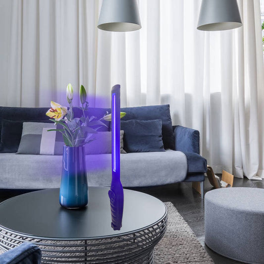 Modern Simplicity Rechargeable ABS Strip LED Ultraviolet Germicidal Light Table Lamp For Living Room