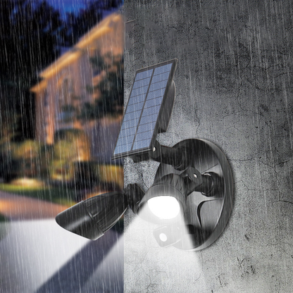 Modern Simplicity Solar Waterproof ABS PC Surveillance Camera Rotatable Motion Sensor LED Wall Sconce Lamp For Outdoor Patio