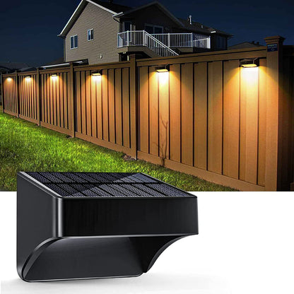 Modern Simplicity Solar Waterproof ABS PS Rectangular LED Wall Sconce Lamp For Outdoor Patio