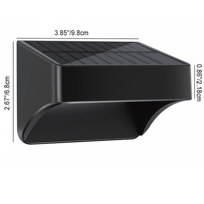 Modern Simplicity Solar Waterproof ABS PS Rectangular LED Wall Sconce Lamp For Outdoor Patio