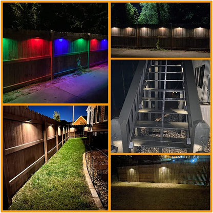 Modern Simplicity Solar Waterproof ABS PS Rectangular LED Wall Sconce Lamp For Outdoor Patio