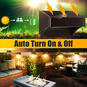 Modern Simplicity Solar Waterproof ABS PS Rectangular LED Wall Sconce Lamp For Outdoor Patio