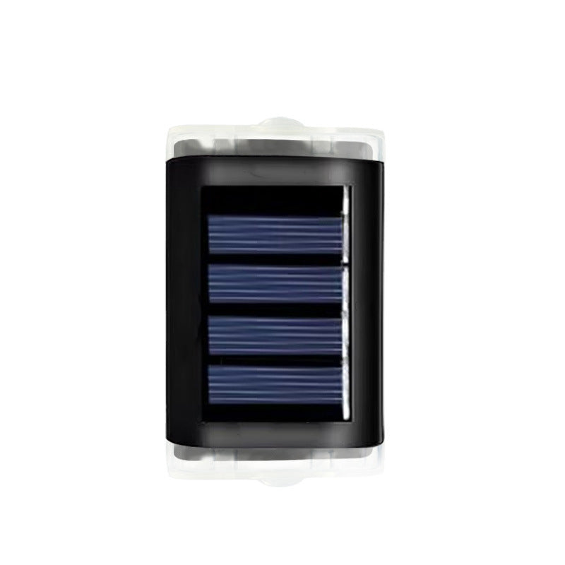 Modern Simplicity Solar Waterproof ABS PVC Rectangular LED Wall Sconce Lamp For Outdoor Patio