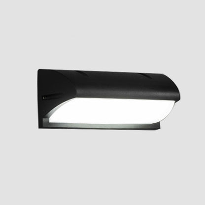 Modern Minimalist Waterproof Aluminum PMMA Rectangular LED Wall Sconce Lamp For Outdoor Patio
