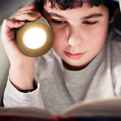 Modern Minimalist Rechargeable Rotatable ABS PC Round LED Table Lamp For Study
