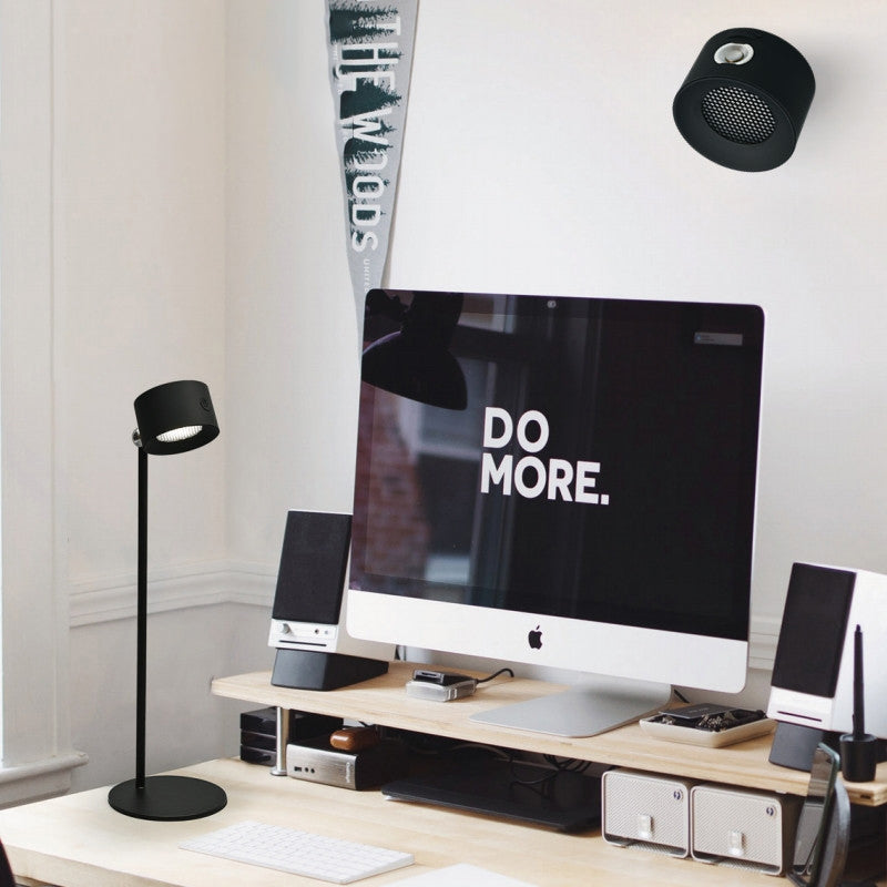 Modern Minimalist Rechargeable Rotatable ABS PC Round LED Table Lamp For Study
