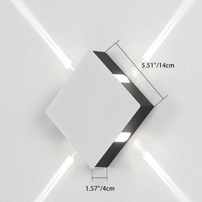 Modern Minimalist Aluminum Round Square LED Wall Sconce Lamp For Hallway