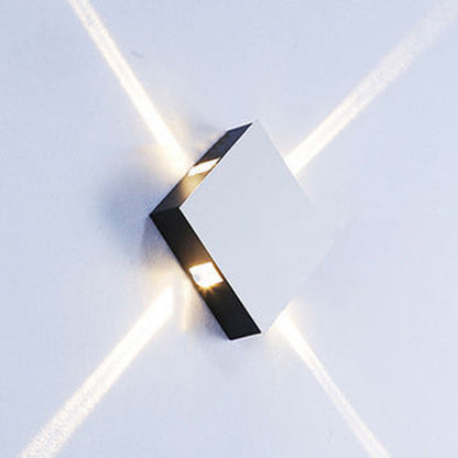 Modern Minimalist Aluminum Round Square LED Wall Sconce Lamp For Hallway