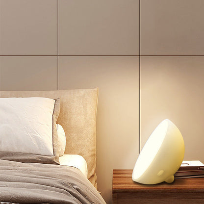 Modern Simplicity PC Bowl Round USB Bluetooth Connect LED Table Lamp Night Light For Bedroom