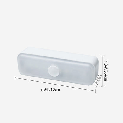 مصباح حائط LED مستطيل الشكل قابل لإعادة الشحن عبر USB، مصباح ليلي للدراسة، بتصميم عصري بسيط، مزود بشفط مغناطيسي بلاستيكي 