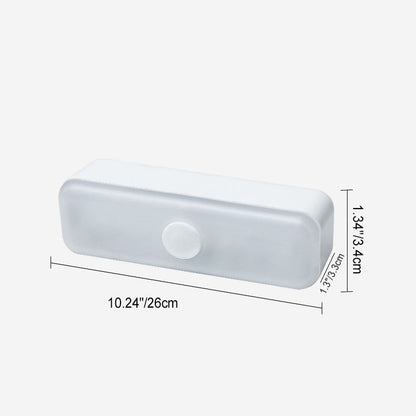 مصباح حائط LED مستطيل الشكل قابل لإعادة الشحن عبر USB، مصباح ليلي للدراسة، بتصميم عصري بسيط، مزود بشفط مغناطيسي بلاستيكي 