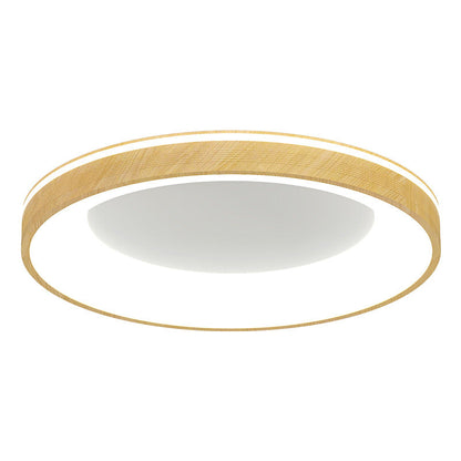 Modern Minimalist Aluminum PMMA Silica Round LED Flush Mount Ceiling Light For Bedroom