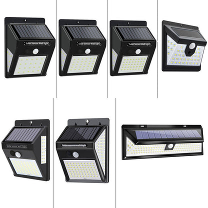Modern Simplicity Solar Waterproof Motion Sensor ABS Rectangular LED Wall Sconce Lamp For Outdoor Patio