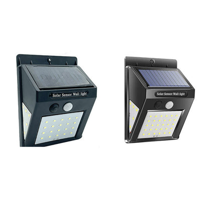 Modern Simplicity Solar Waterproof Motion Sensor ABS Rectangular LED Wall Sconce Lamp For Outdoor Patio